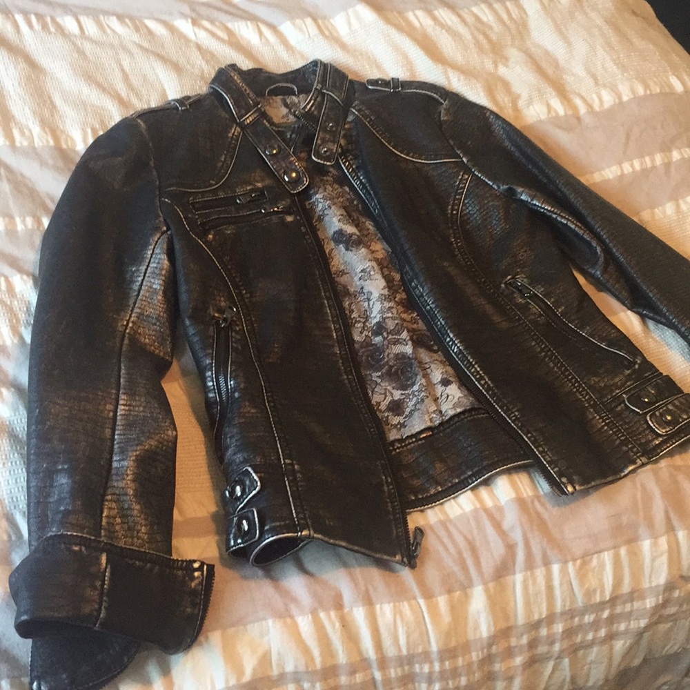 Guess Women’s Faux Leather Jacket